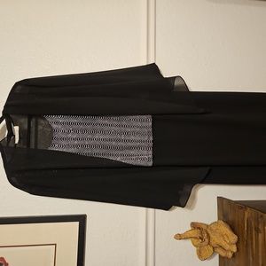 Size 20 Black and Silver cocktail gown
